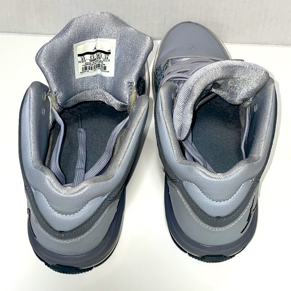 Nike Air Jordan Flight Shoed Wolf Gray White Youth Size 6Y - Picture 4 of 6